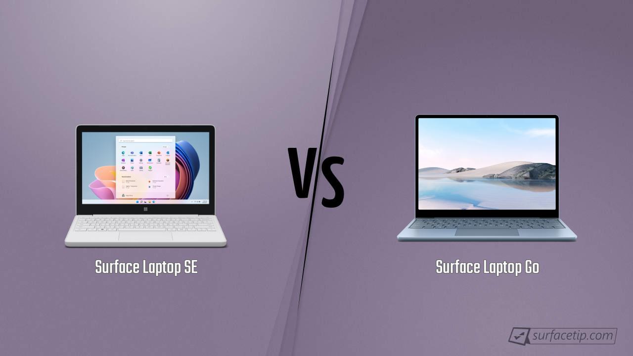 Surface Laptop SE vs. Surface Laptop Go