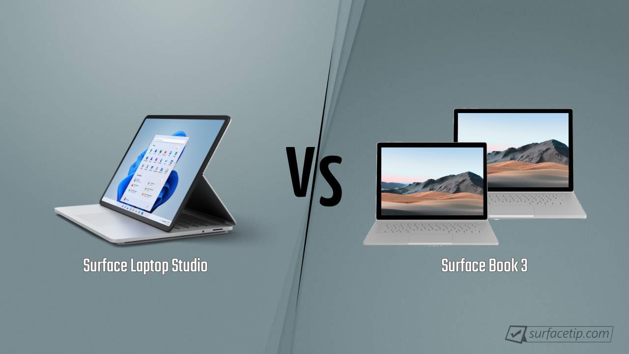 Surface Laptop Studio vs. Surface Book 3