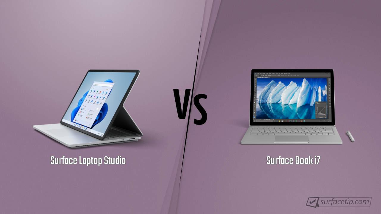 Surface Laptop Studio vs. Surface Book i7