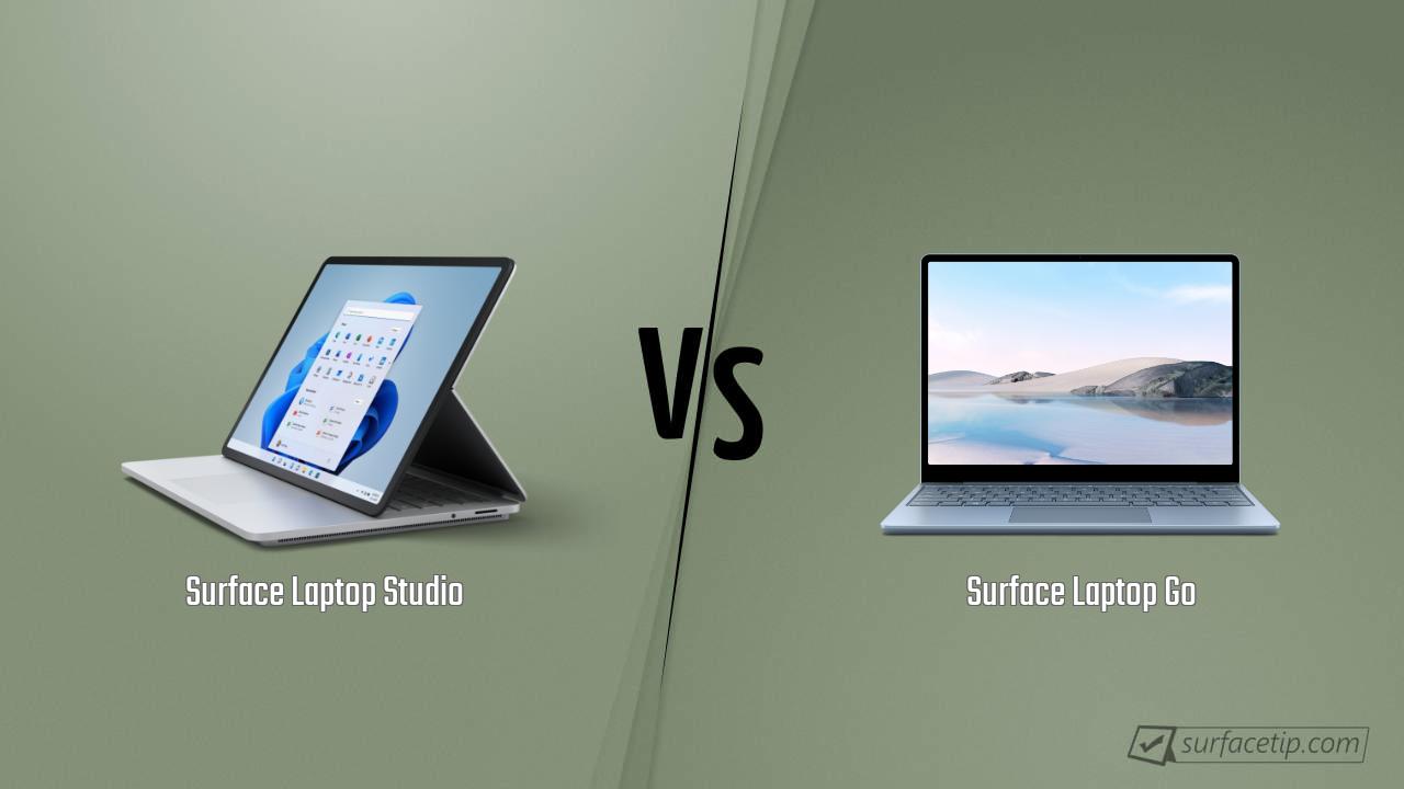 Surface Laptop Studio vs. Surface Laptop Go