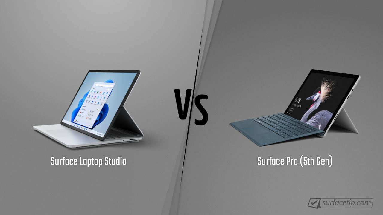 Surface Laptop Studio vs. Surface Pro (5th Gen)