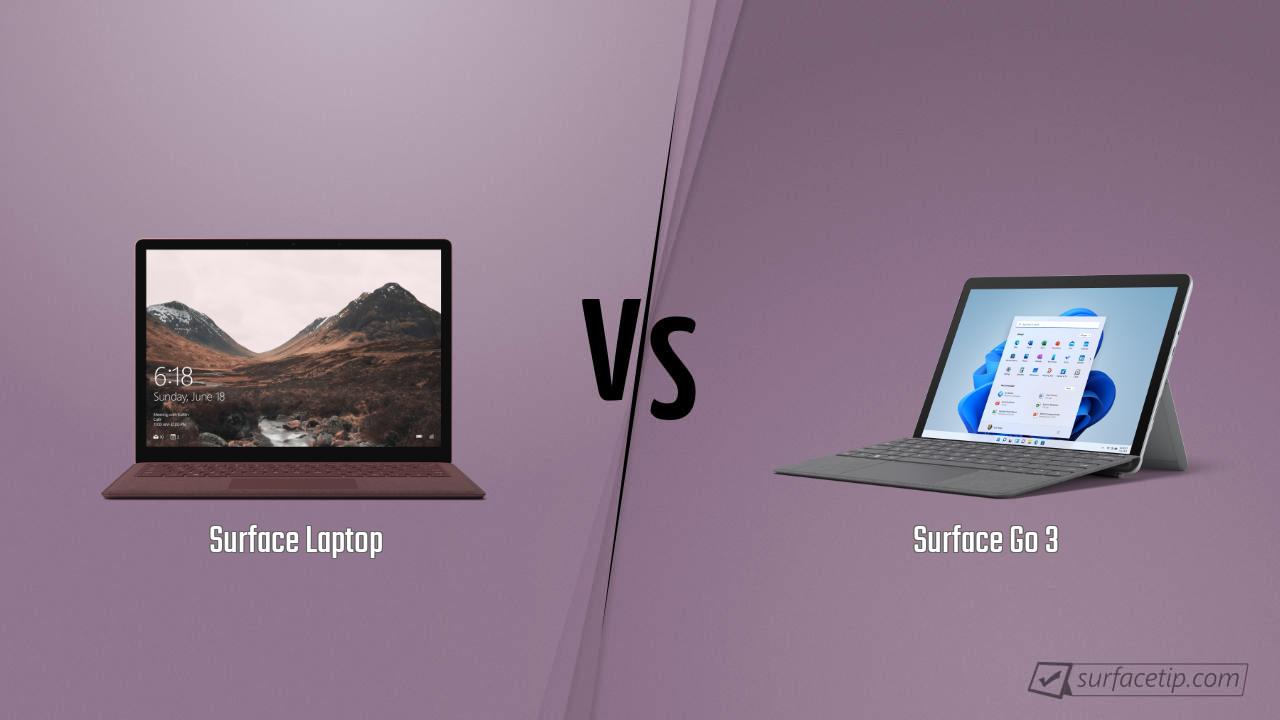 Surface Laptop vs. Surface Go 3