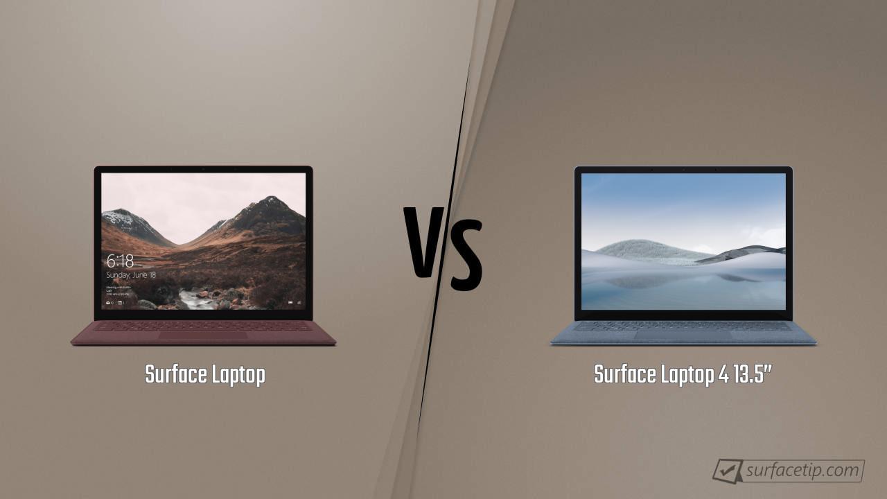 Surface Laptop vs. Surface Laptop 4 13.5”