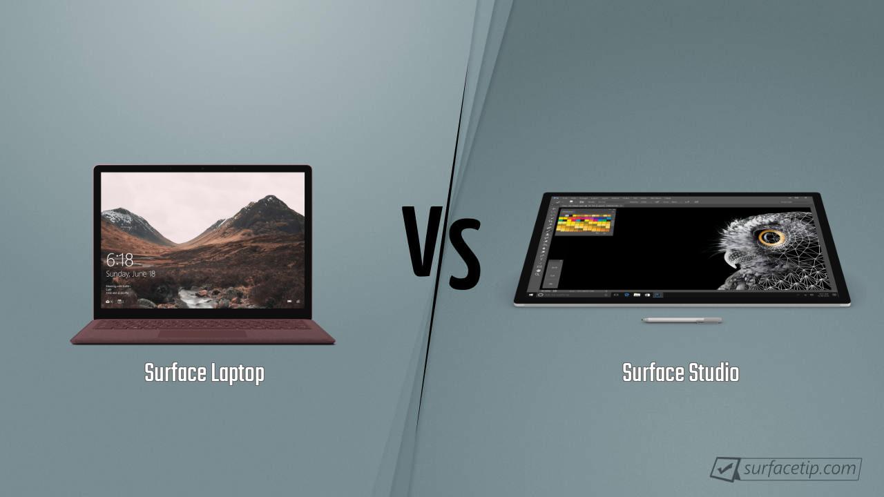 Surface Laptop vs. Surface Studio
