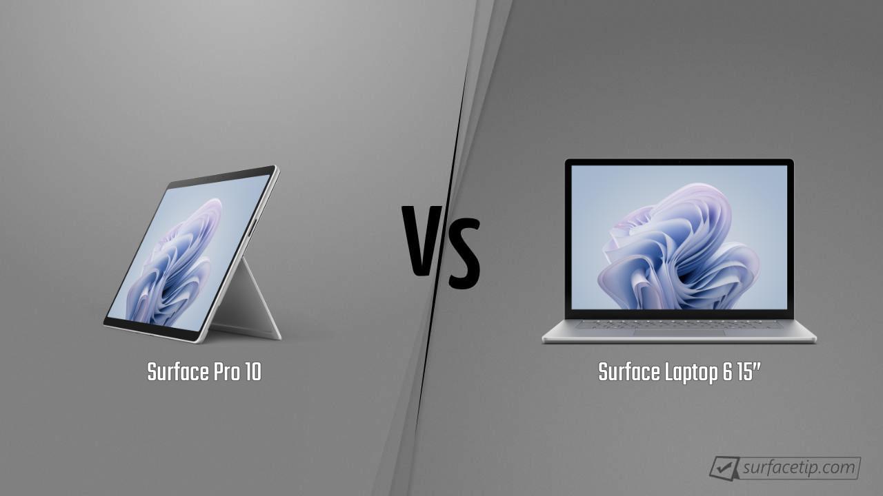 Surface Pro 10 vs. Surface Laptop 6 15”