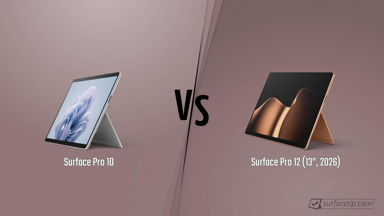 Surface Pro 10 vs. Surface Pro 12 (13”, 2026)