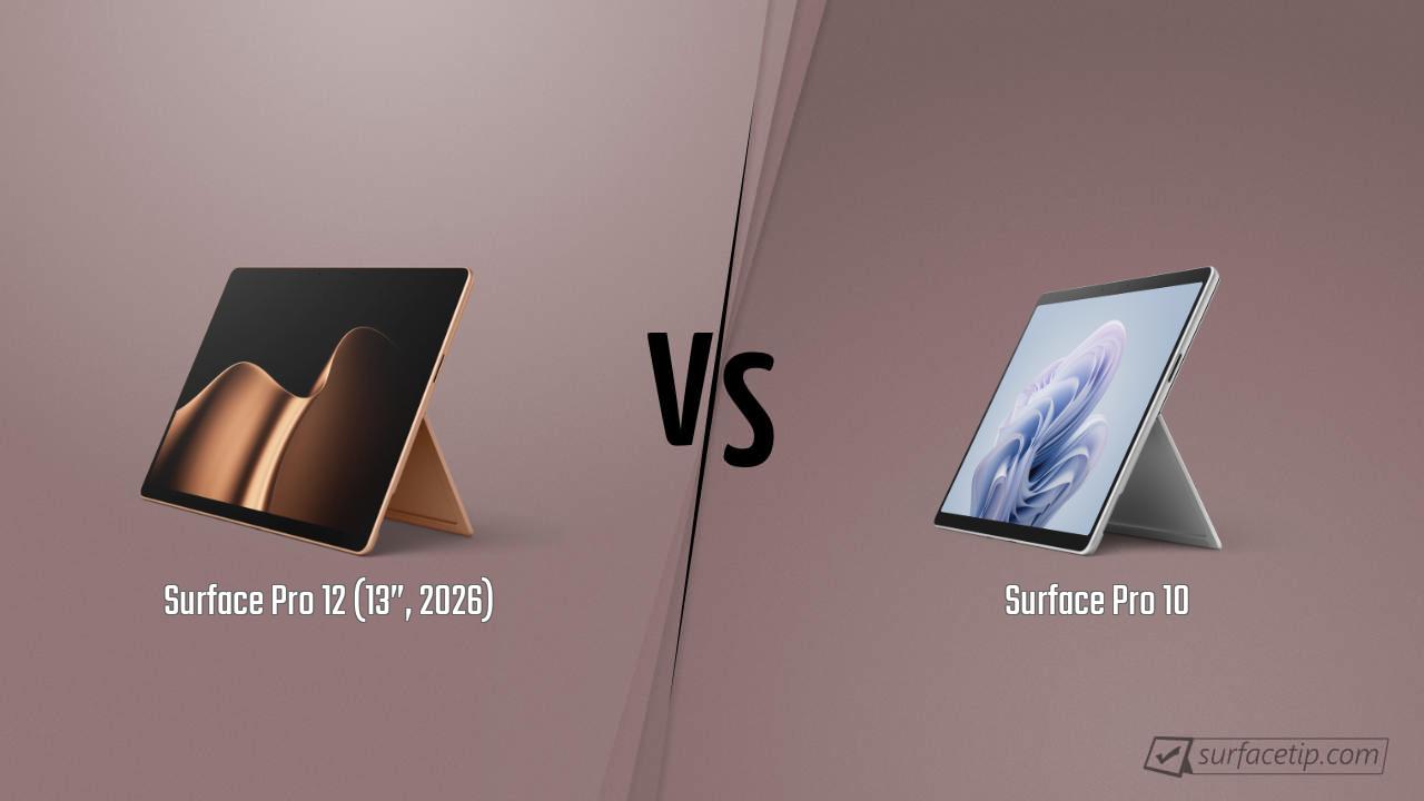Surface Pro 12 (13”, 2026) vs. Surface Pro 10