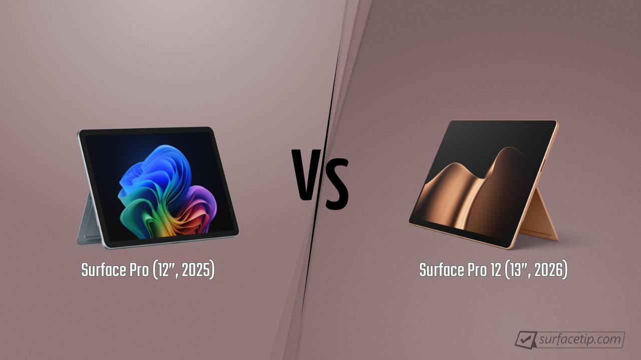 Surface Pro (12”, 2025) vs. Surface Pro 12 (13”, 2026)