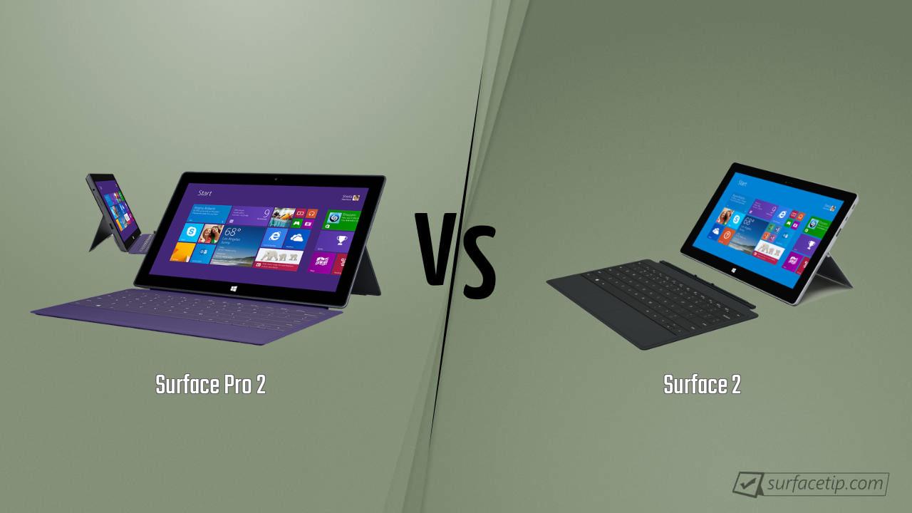 Surface Pro 2 vs. Surface 2