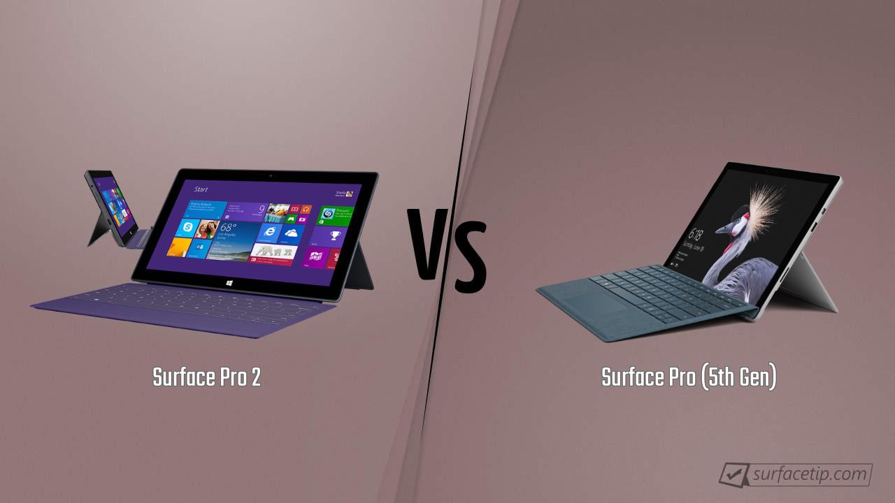 Surface Pro 2 vs. Surface Pro 5
