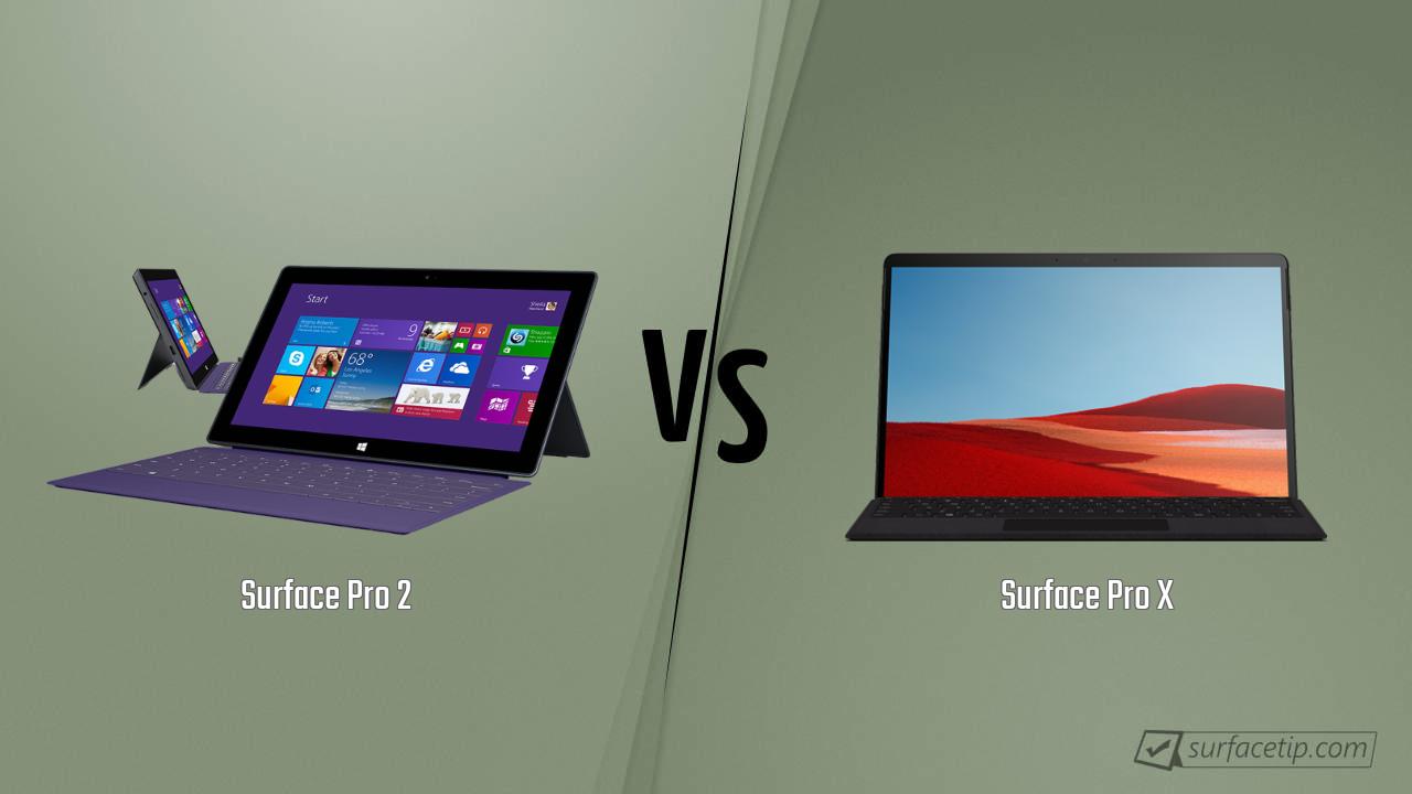 Surface Pro 2 vs. Surface Pro X