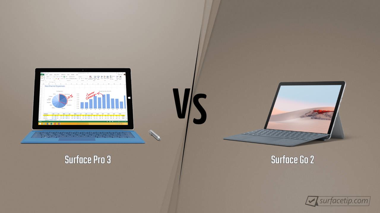 Surface Pro 3 vs. Surface Go 2