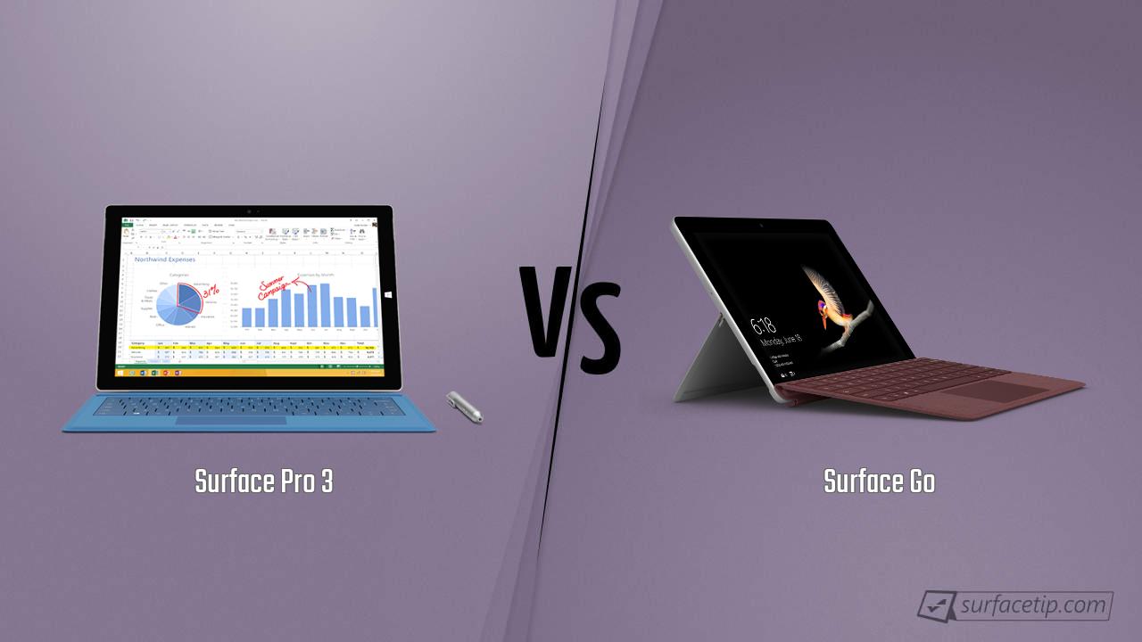 Surface Pro 3 vs. Surface Go