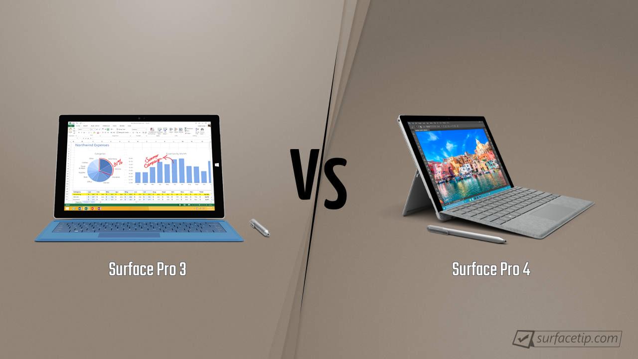 Microsoft Surface Pro 4 vs. Surface Pro 3