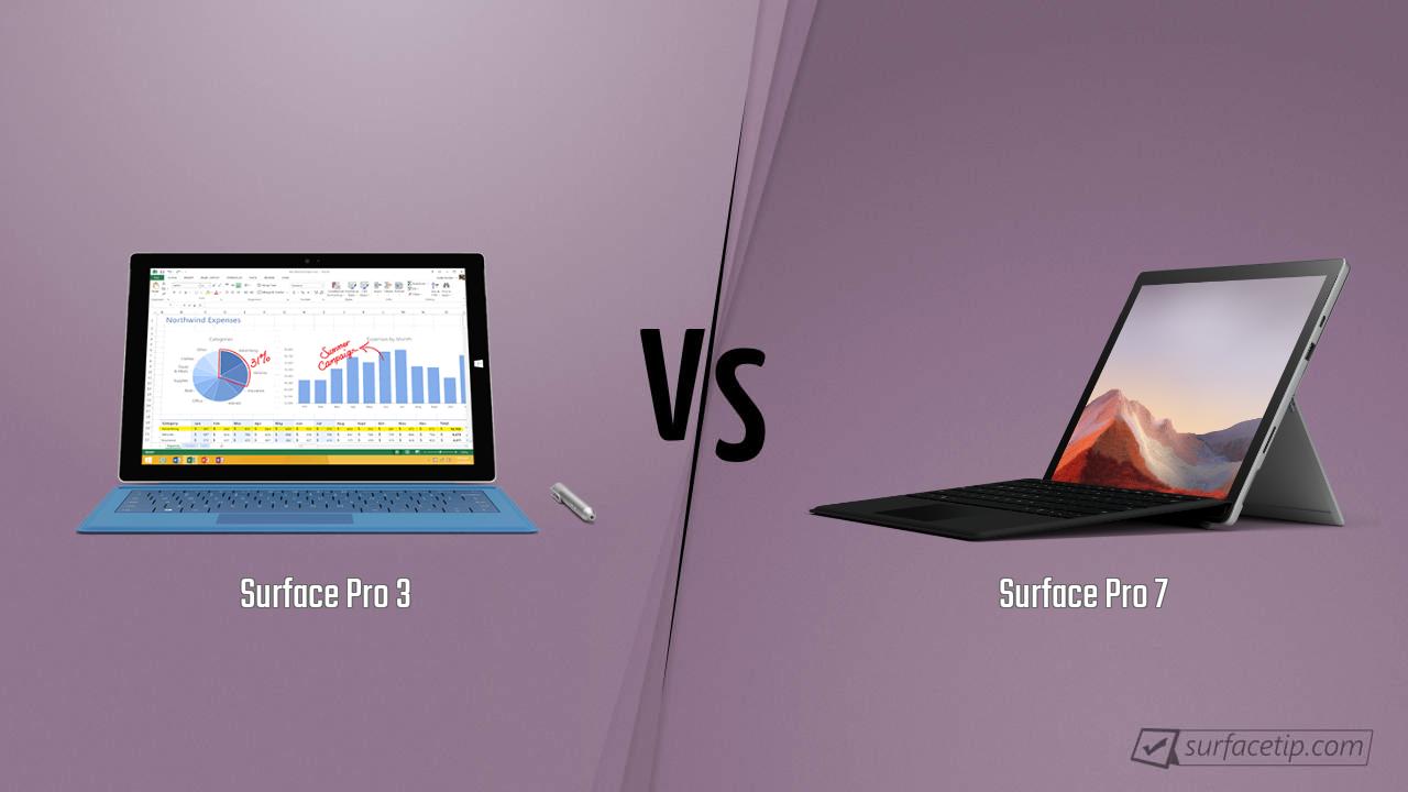 Surface Pro 3 vs. Surface Pro 7