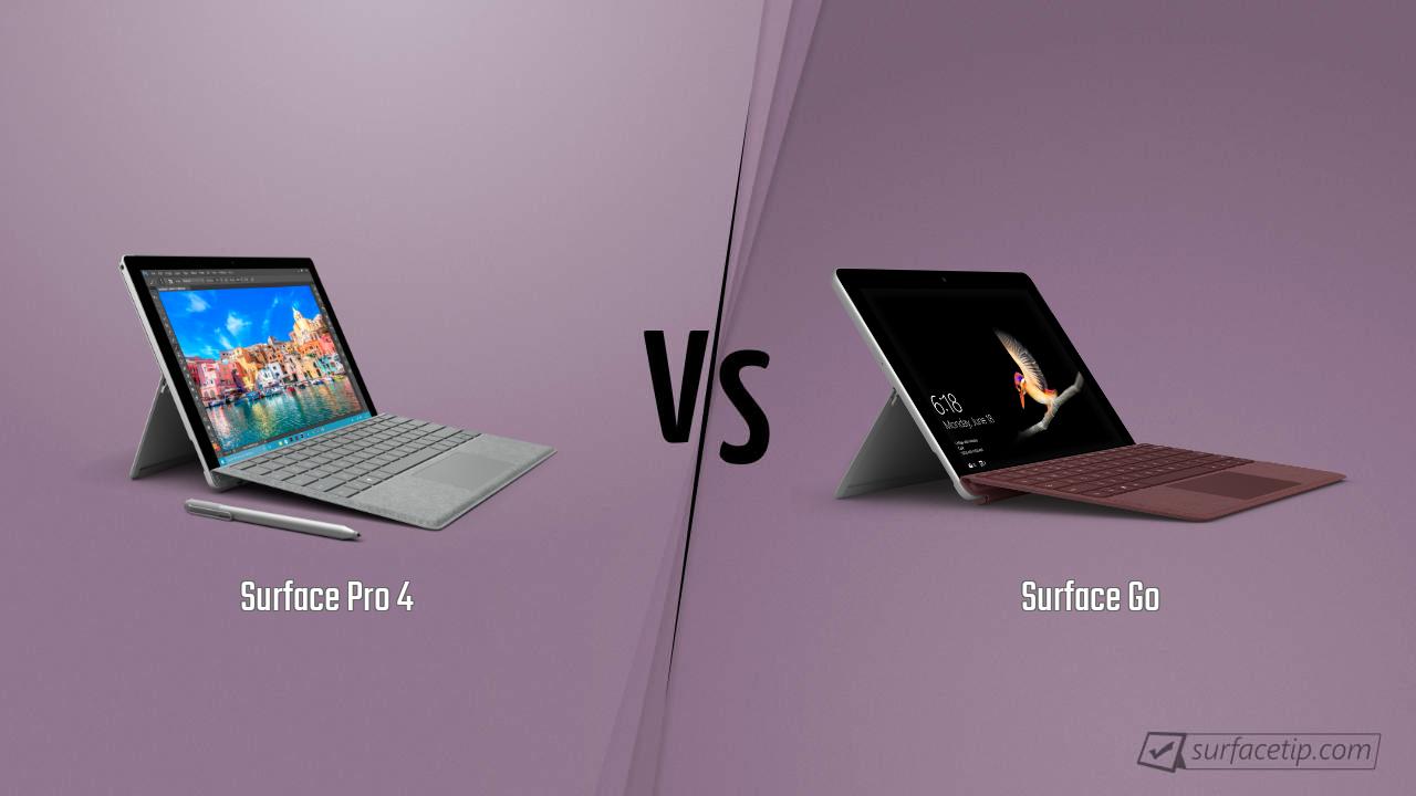 Surface Pro 4 vs. Surface Go