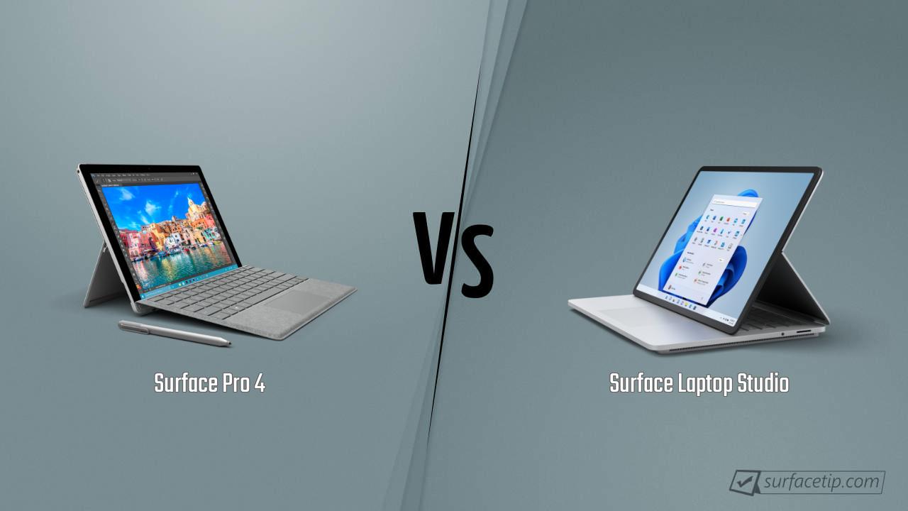 Surface Pro 4 vs. Surface Laptop Studio - Detailed Specs Comparison