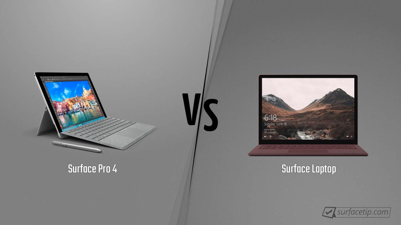 Surface Pro 4 vs. Surface Laptop