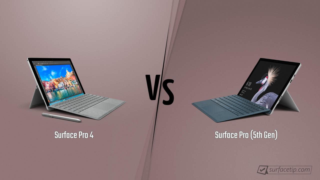 Surface Pro 4 vs. Surface Pro (5th Gen)