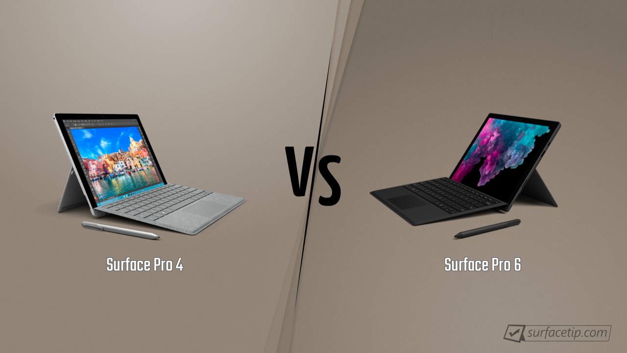 Surface Pro 4 vs. Surface Pro 6