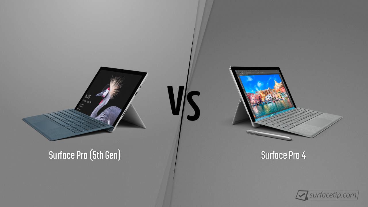 Surface Pro (5th Gen) vs. Surface Pro 4