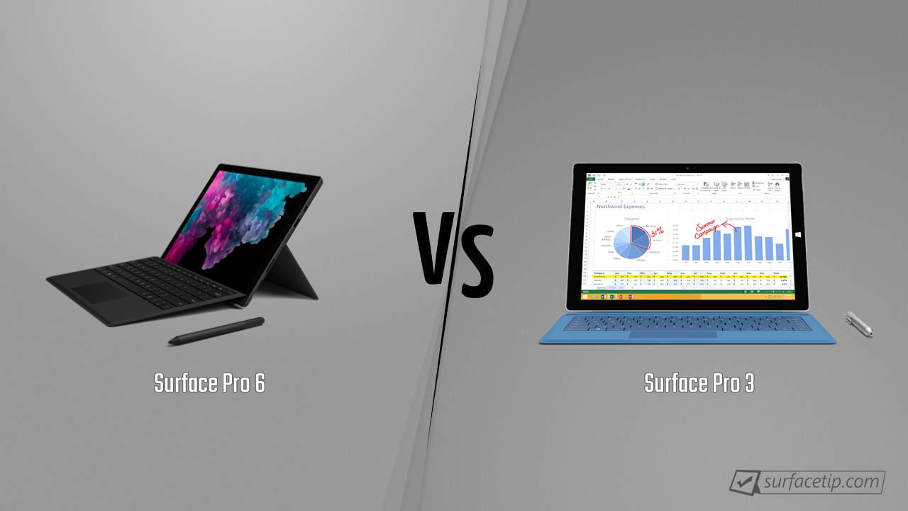 Surface Pro 6 vs. Surface Pro 3
