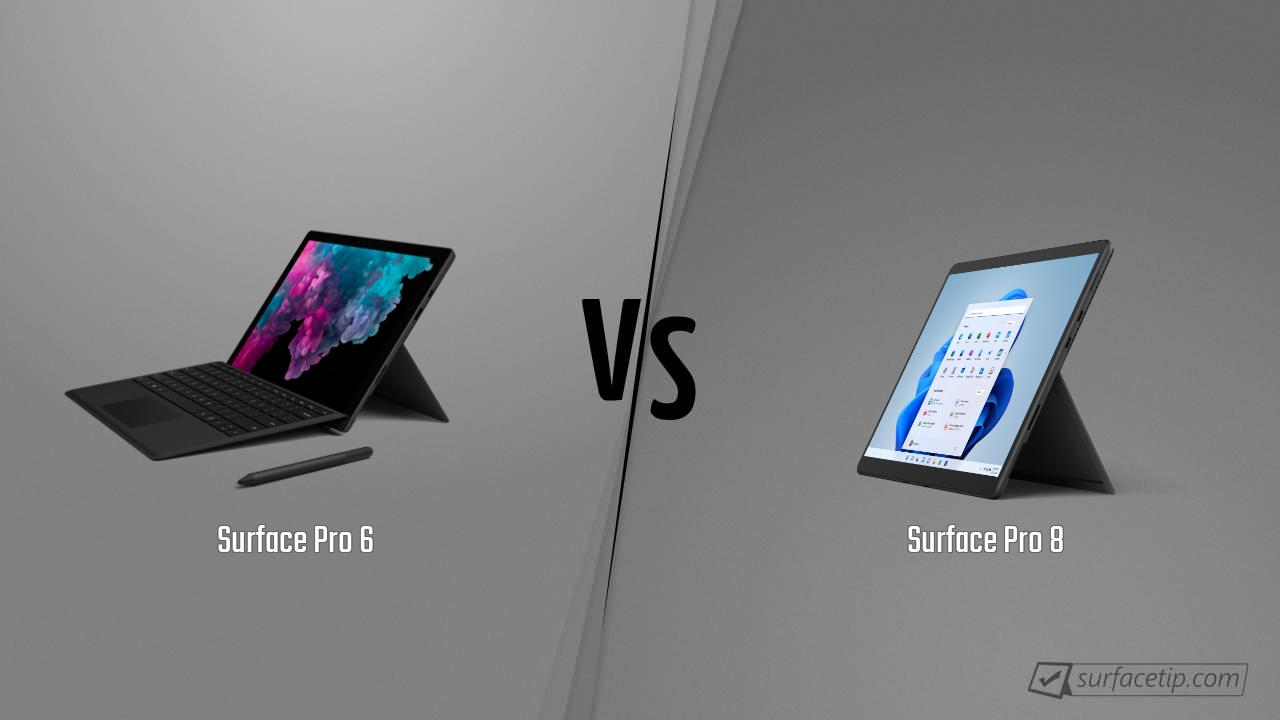 Surface Pro 6 vs. Surface Pro 8