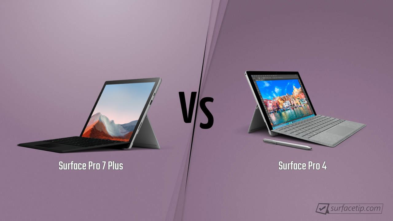 Surface Pro 7 Plus vs. Surface Pro 4