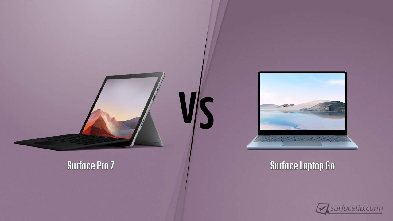 Surface Pro 7 vs. Surface Laptop Go