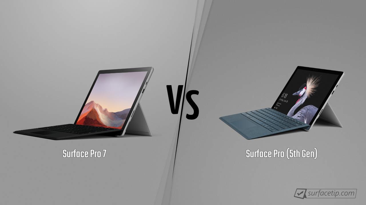 Surface Pro 7 vs. Surface Pro (5th Gen)