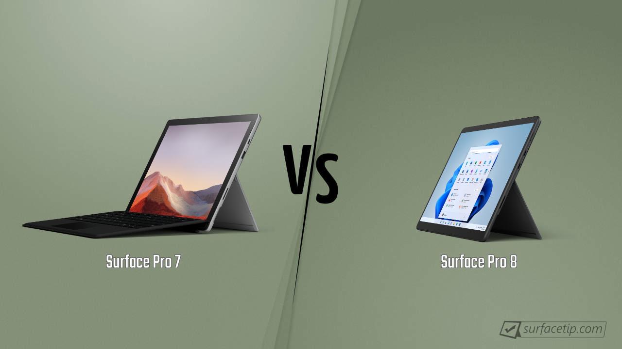 Surface Pro 7 vs. Surface Pro 8