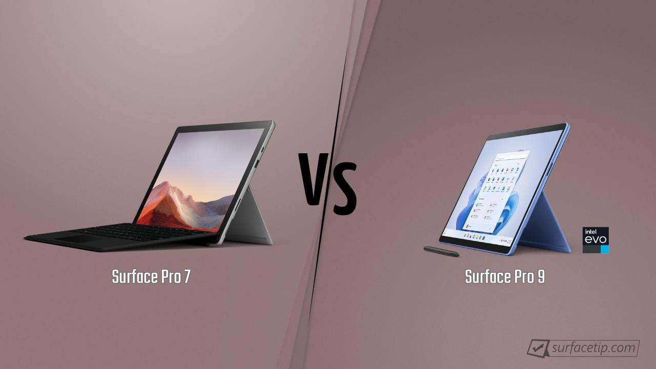 Surface Pro 7 vs. Surface Pro 9
