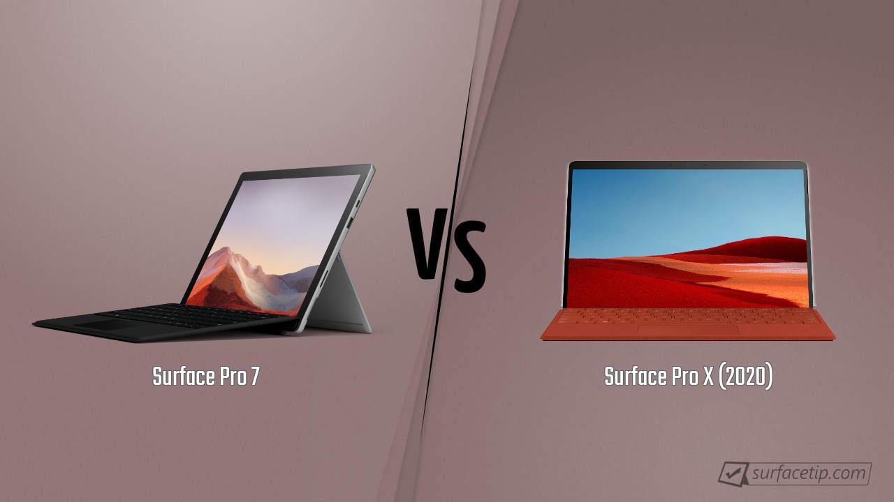 Surface Pro 7 vs. Surface Pro X (2020)
