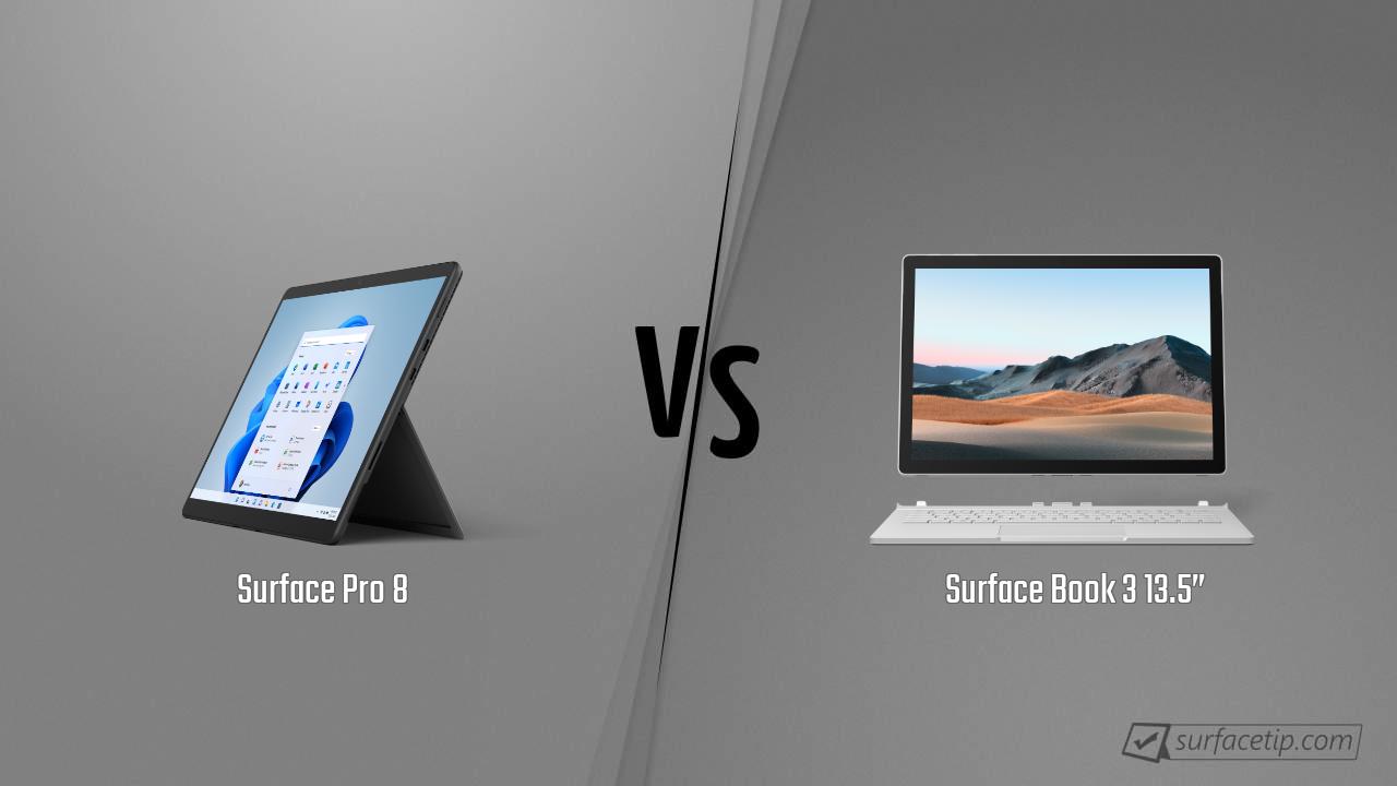 Surface Pro 8 vs. Surface Book 3 13.5”