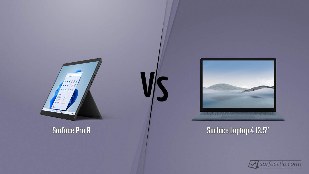 Surface Pro 8 vs. Surface Laptop 4 13.5”