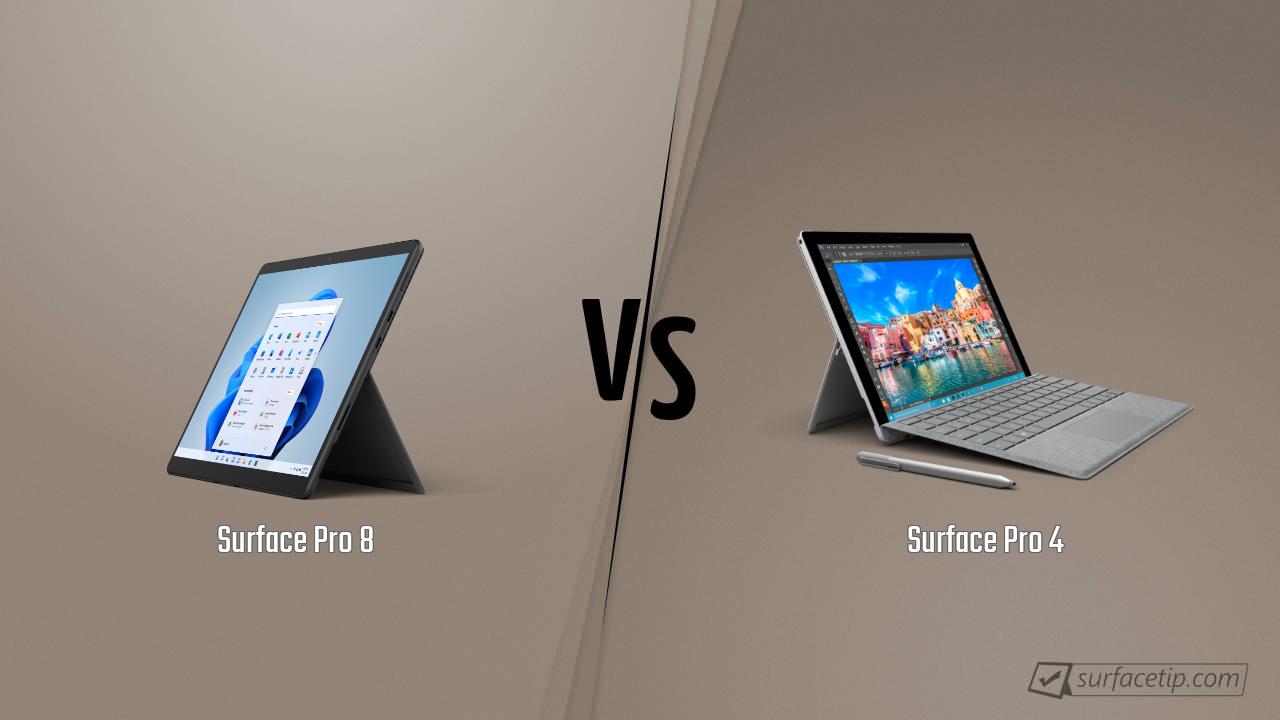 Surface Pro 8 vs. Surface Pro 4