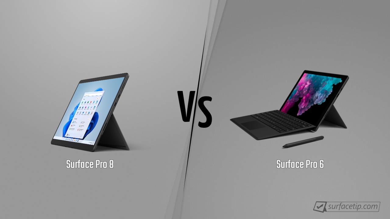 Surface Pro 8 vs. Surface Pro 6