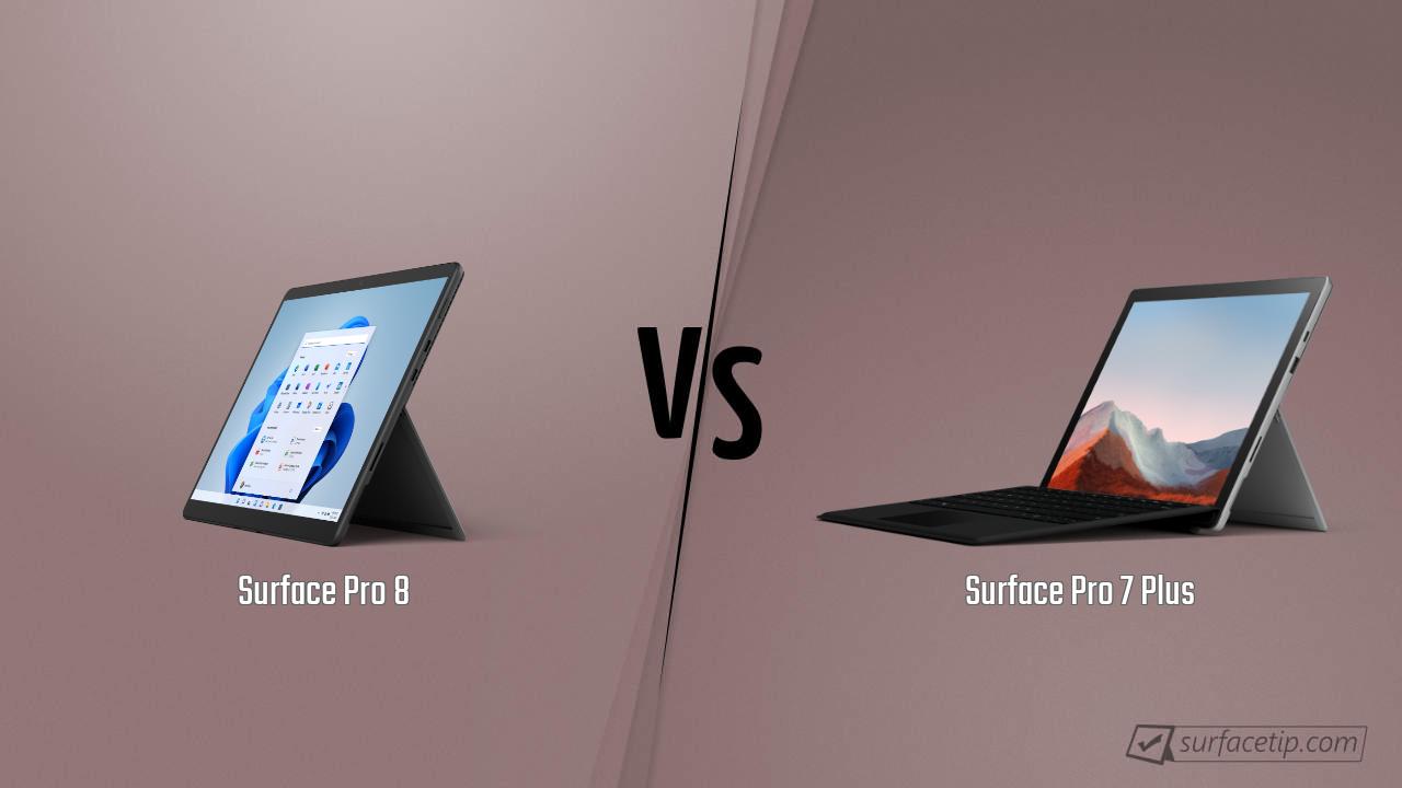 Surface Pro 8 vs. Surface Pro 7 Plus
