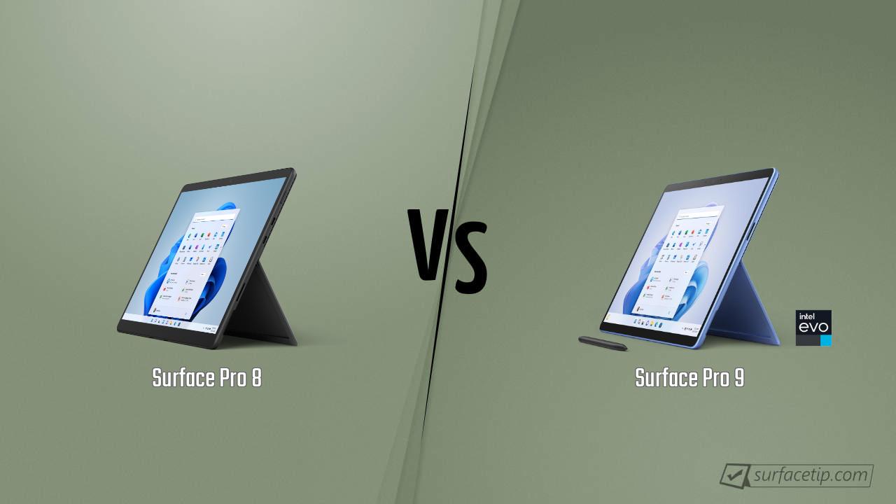 Surface Pro 8 vs. Surface Pro 9