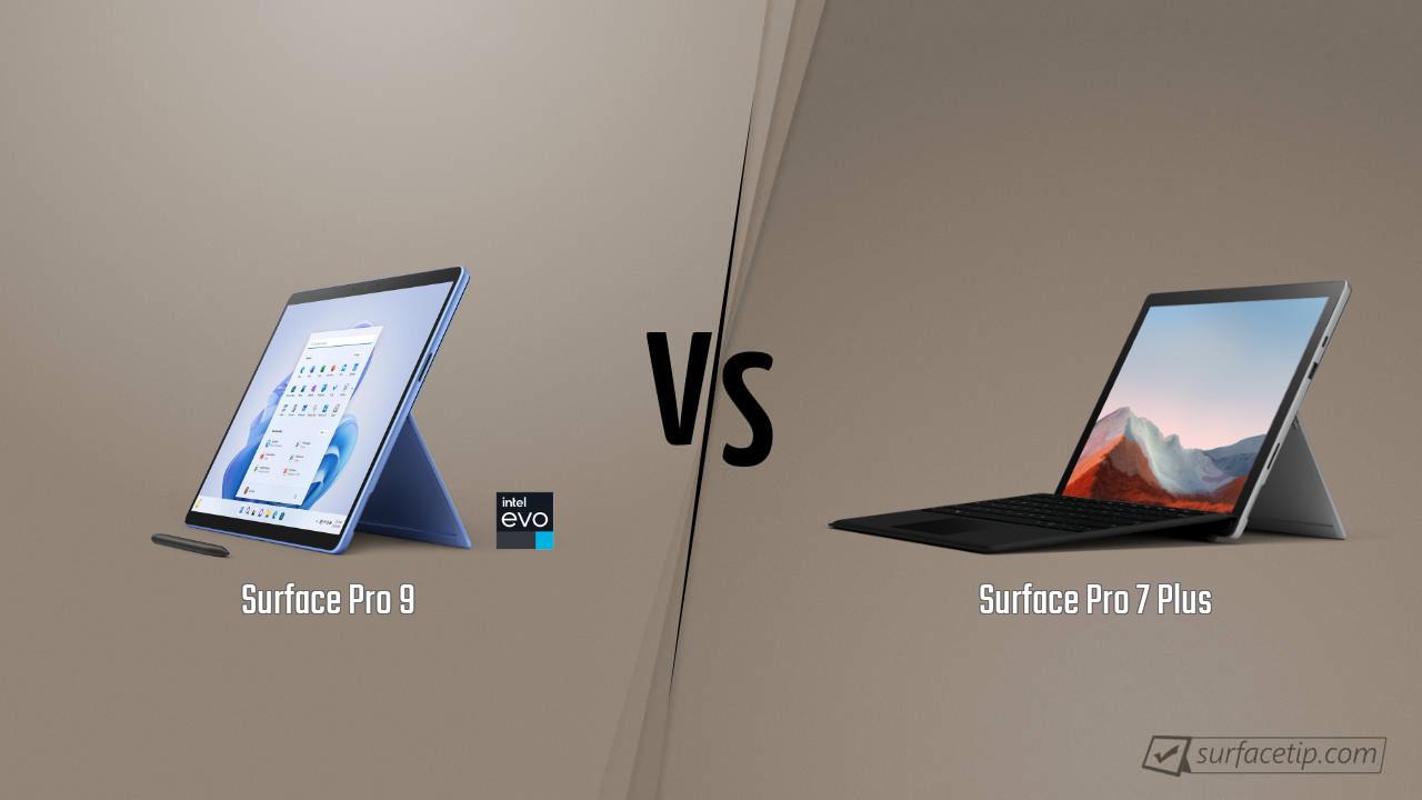 Surface Pro 9 vs. Surface Pro 7 Plus