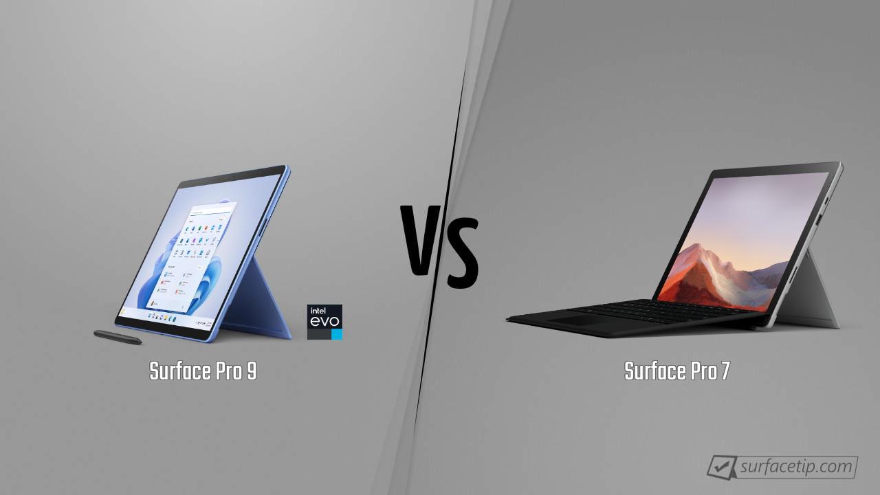 Surface Pro 9 vs. Surface Pro 7