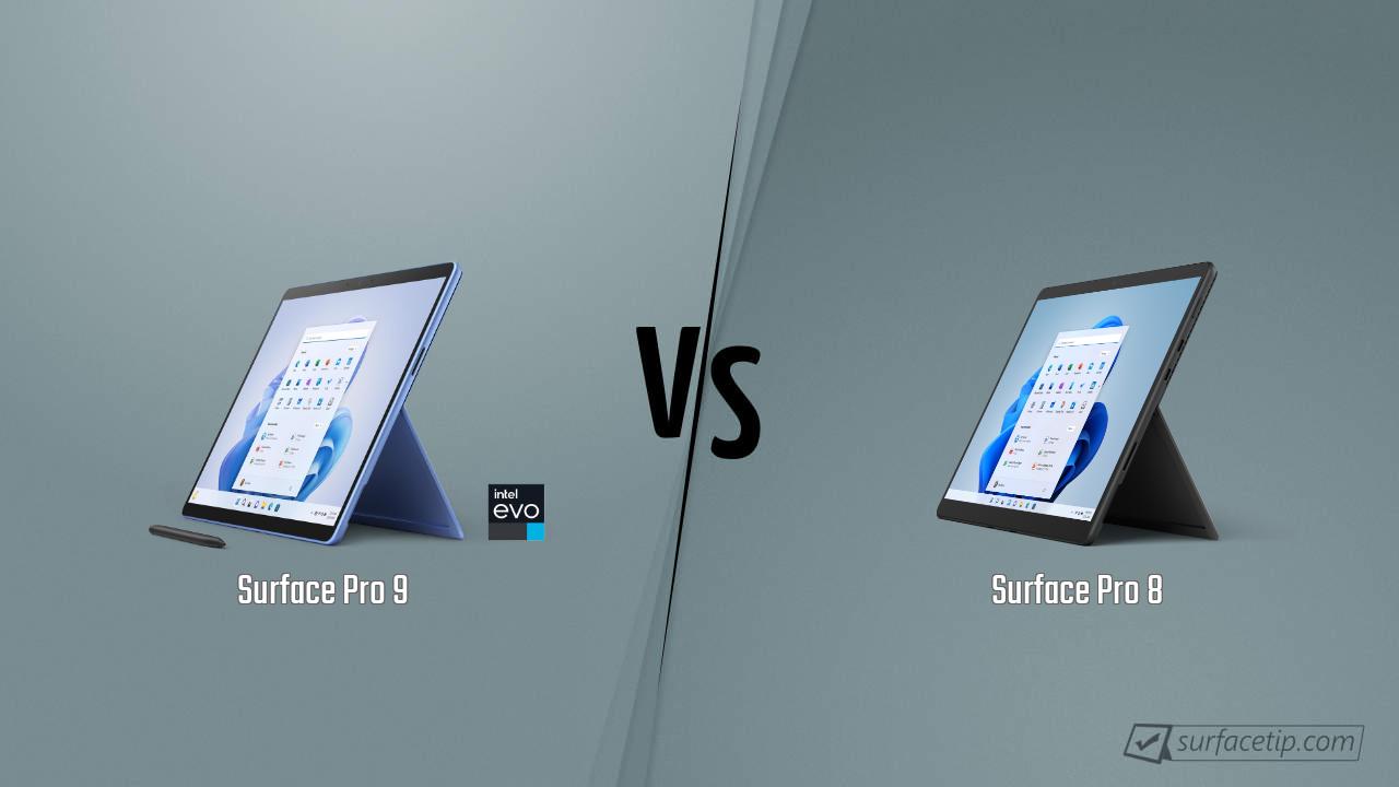 Surface Pro 9 vs. Surface Pro 8