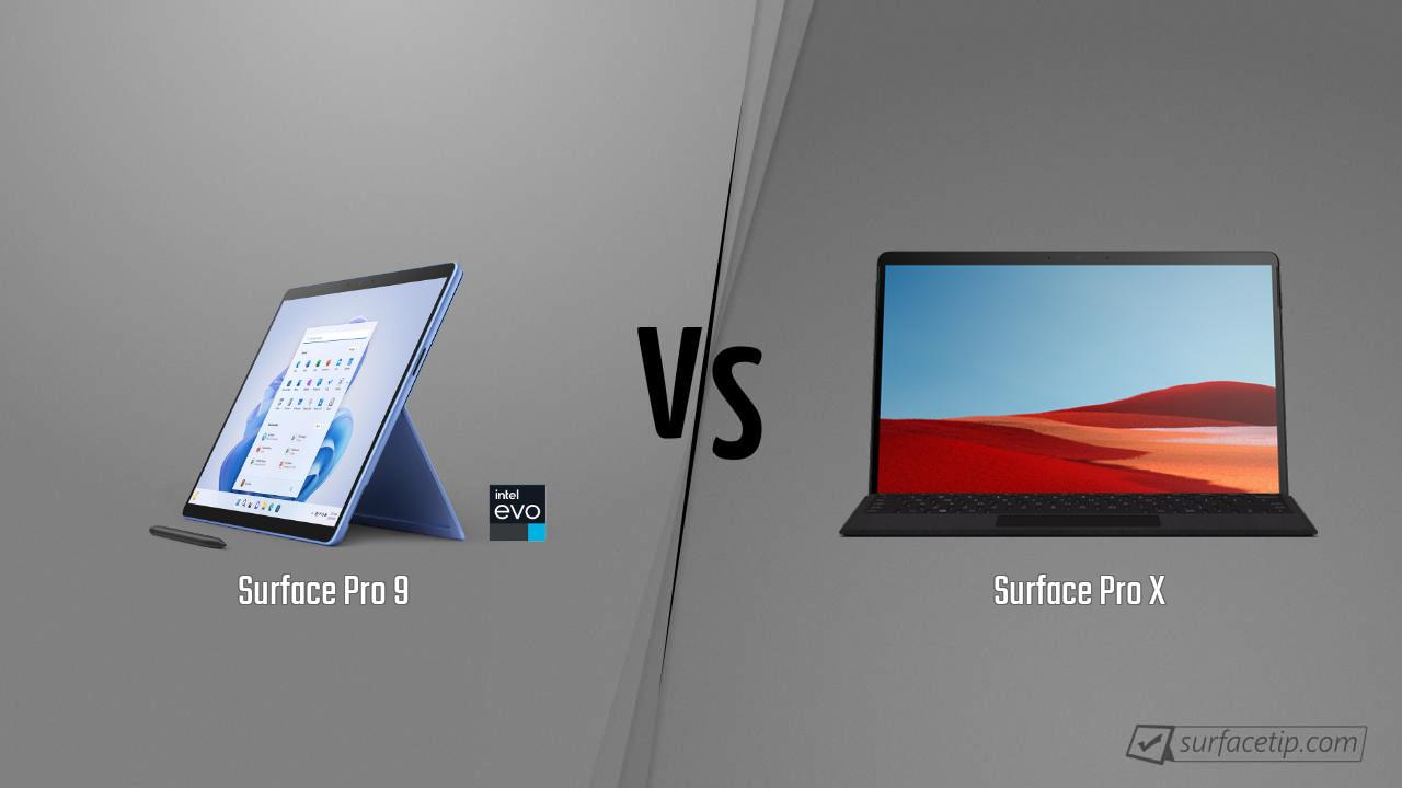 Surface Pro 9 vs. Surface Pro X