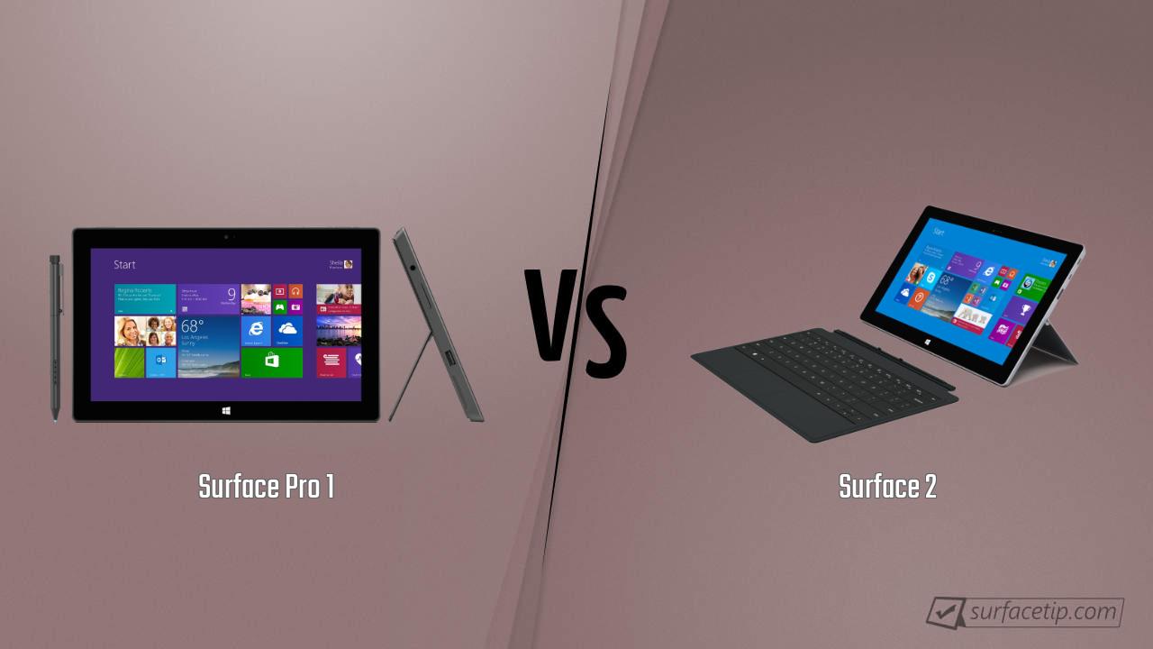 Surface Pro 1 vs. Surface 2