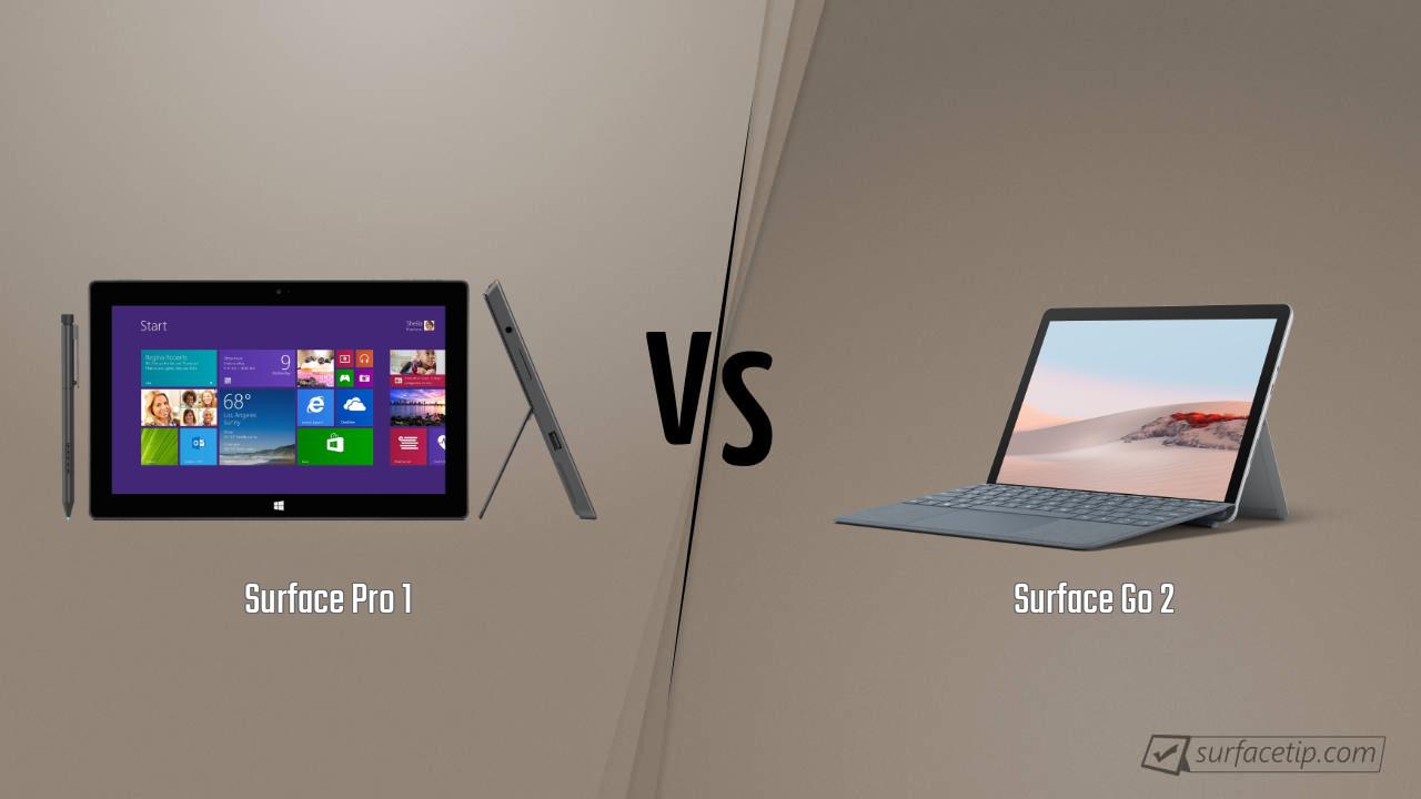 Surface Pro 1 vs. Surface Go 2