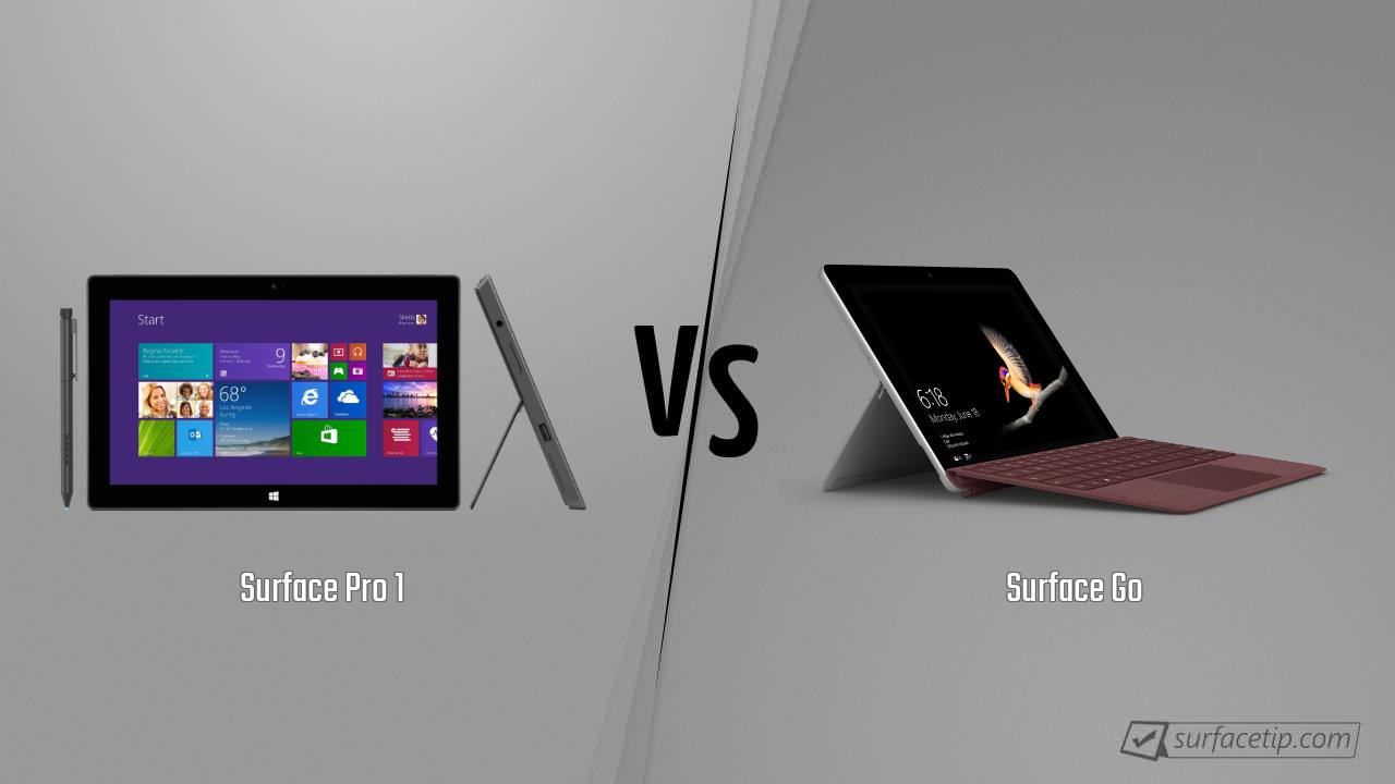 Surface Pro 1 vs. Surface Go