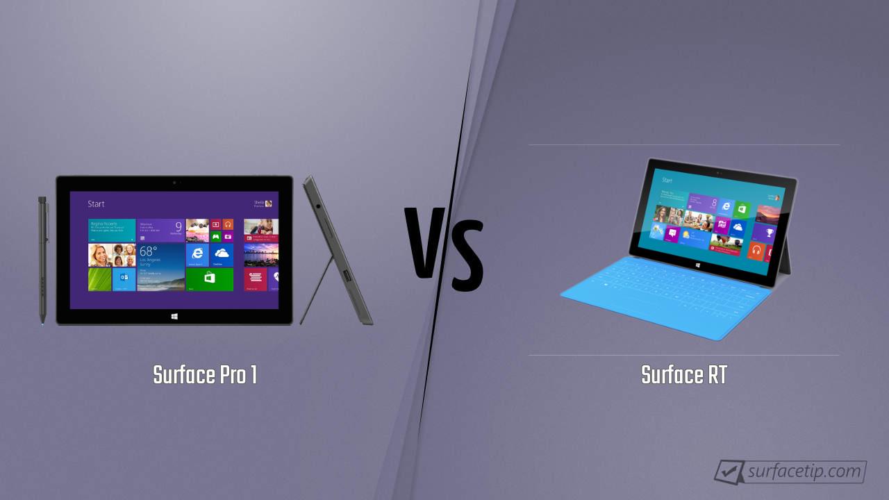 Surface Pro 1 vs. Surface RT