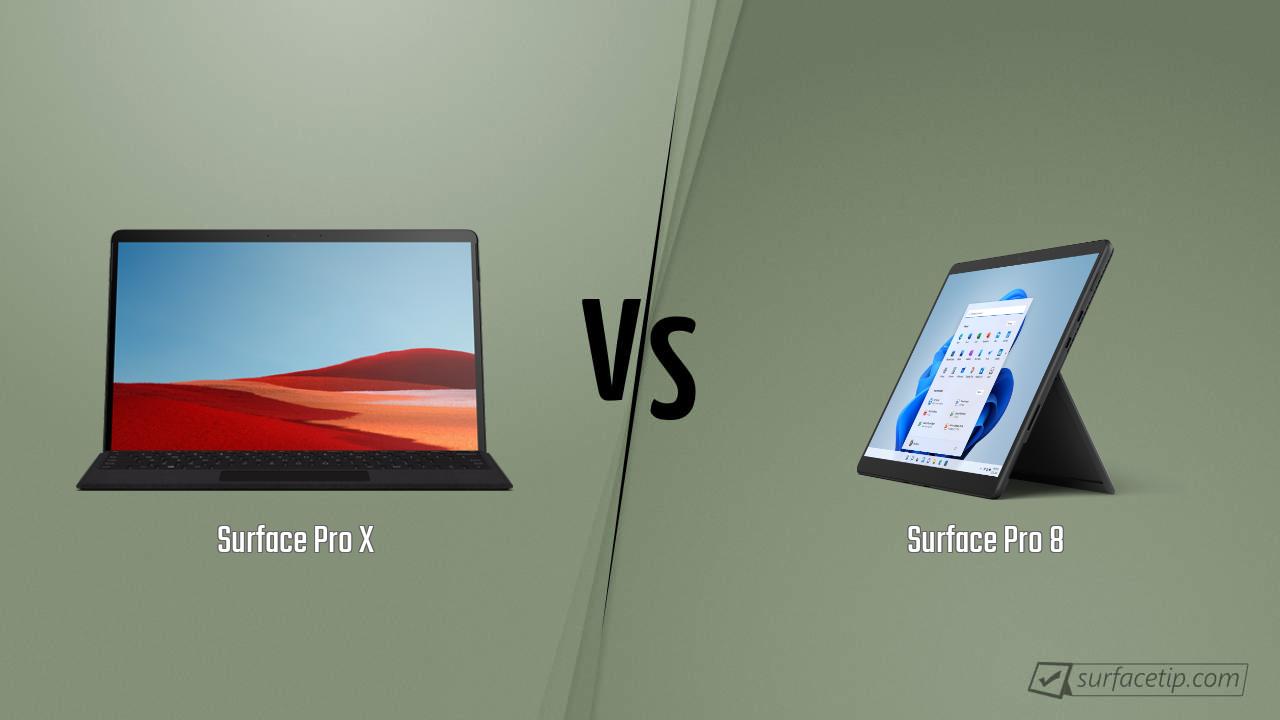 Surface Pro X vs. Surface Pro 8