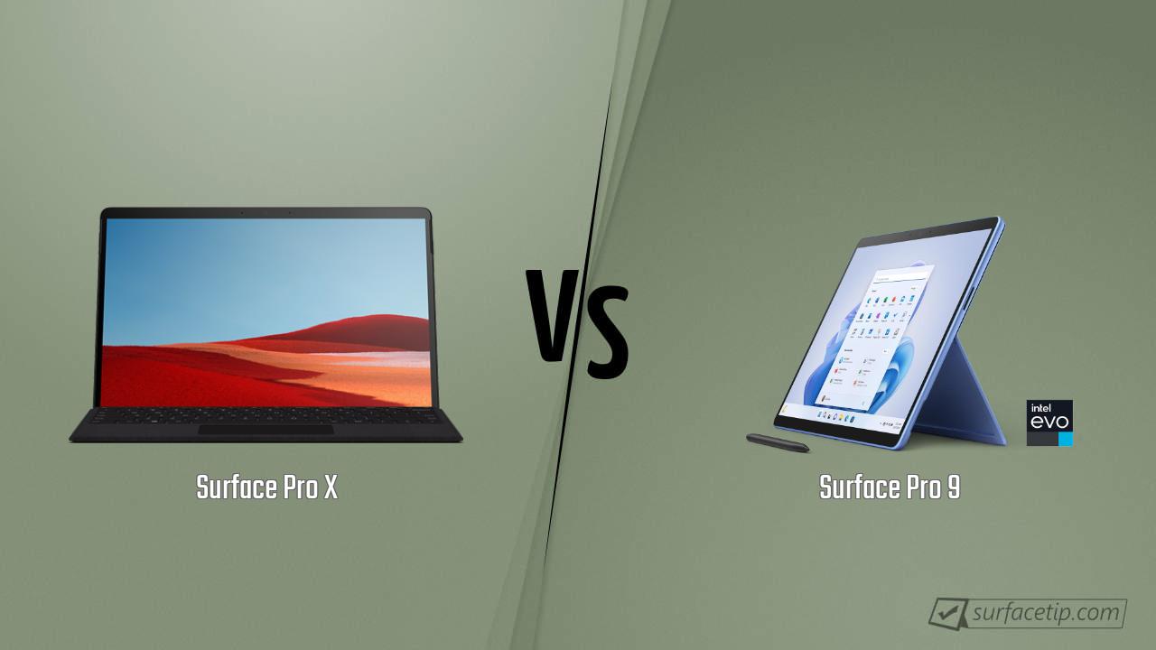 Surface Pro X vs. Surface Pro 9