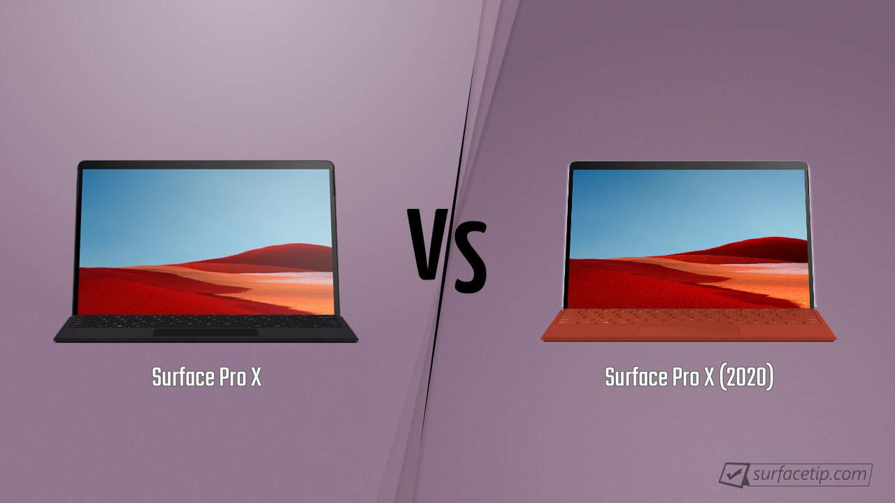 Surface Pro X vs. Surface Pro X (2020)